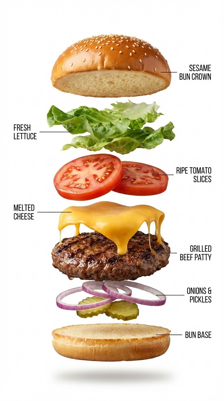 Gourmet Burger Infographic